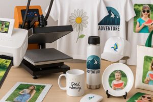 сублімація на футболках, чашках і сувенірах — обладнання та готова продукція