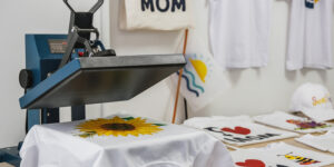 термоперенос на футболці — нанесення зображення термопресом у виробництві