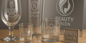 хімічне матування на склі — матові логотипи на келихах і скляній продукції