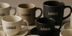 Керамічний посуд з логотипом