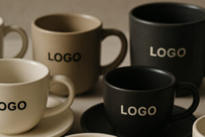 Керамічний посуд з логотипом