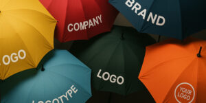 Парасольки з логотипом
