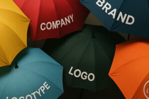 Парасольки з логотипом