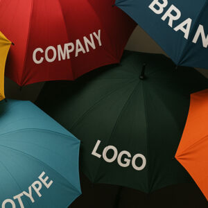 Парасольки з логотипом