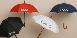 Друк логотипу на парасолях