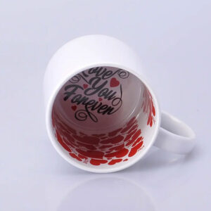 Чашка сублімаційна Premium біла з малюнком всередині 330 мл