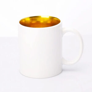 Кружка для сублімації металізована всередині золото 330 мл