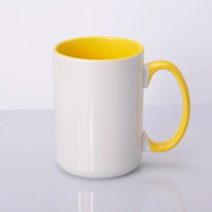 Чашка сублімаційна кольорова всередині і ручка 425 мл