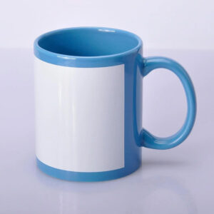 Чашка сублімаційна кольорова з полем для друку 330 мл