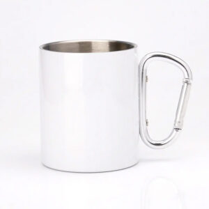 Кружка металева ручка карабін 300 мл