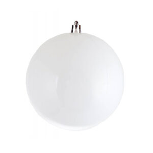 Ялинкова кулька пластикова біла матова 12 см