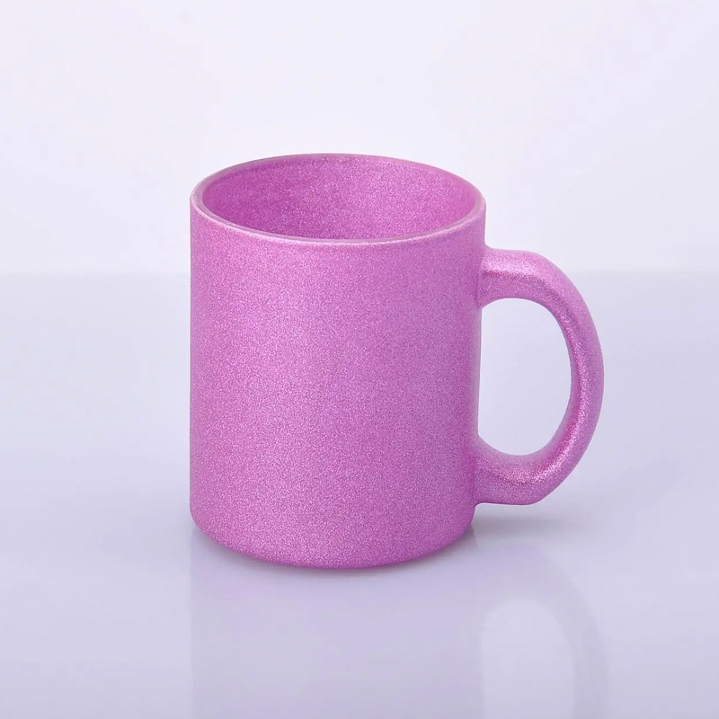 Чашка для сублімації скляна “Гліттер” 330 мл