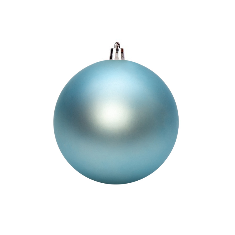 Ялинкова кулька пластикова блакитна матова 10 см