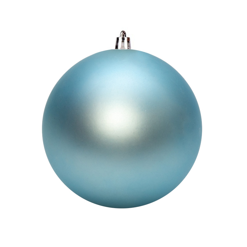Ялинкова кулька пластикова блакитна матова 12 см