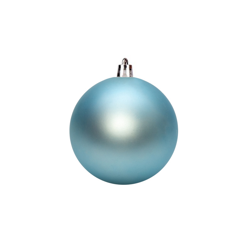 Ялинкова кулька пластикова блакитна матова 8 см