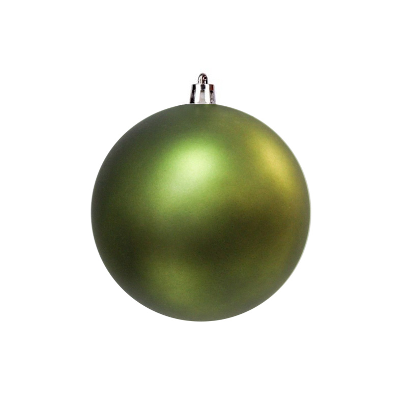 Ялинкова кулька пластикова оливкова матова 10 см
