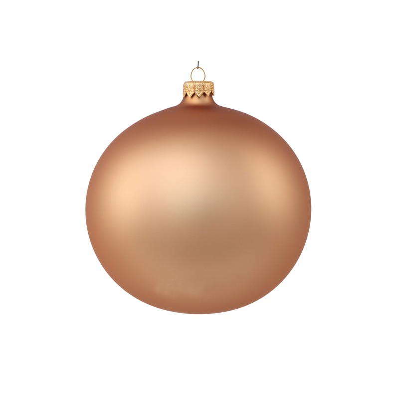 Ялинкова куля скляна ваніль 10 см