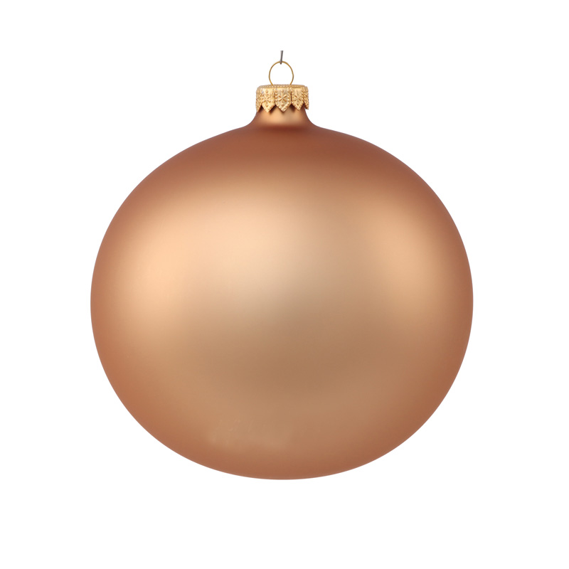 Ялинкова куля скляна ваніль 12 см