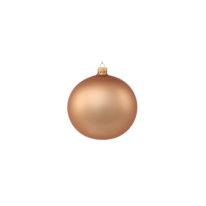 Ялинкова куля скляна ваніль 6 см