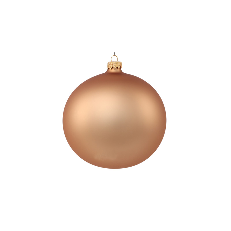 Ялинкова куля скляна ваніль 8 см