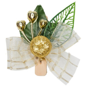 Декор для ялинкових куль "Хвойна гілочка з ягодами"