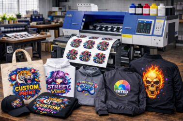 DTF-принтер друкує зображення на плівці для перенесення на текстиль — футболки, худі, куртки, шопери