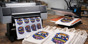 DTV-друк на шоперах — принтер, плотер і термопрес у процесі брендування текстилю