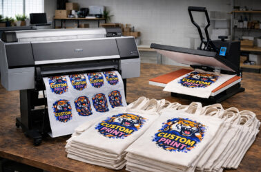 DTV-друк на шоперах — принтер, плотер і термопрес у процесі брендування текстилю