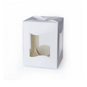 Самозбірна картонна коробочка для ялинкових куль 8 см