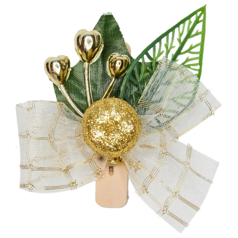 Декор для ялинкових куль "Хвойна гілочка з ягодами"