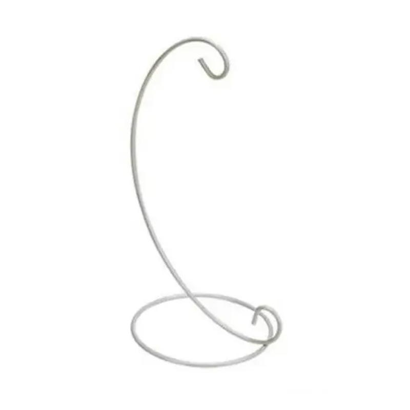 Підставка-підвіс для ялинкових куль металева срібна