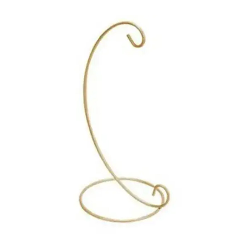 Підставка-підвіс для ялинкових куль металева золота