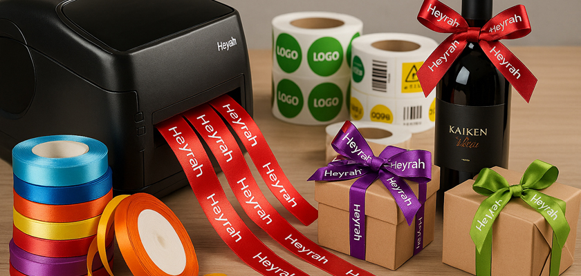 термодрук етикеток і стрічок — брендовані наліпки та пакувальні стрічки з логотипом