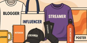 мерч для блогерів, інфлюенсерів, стрімерів
