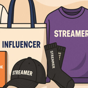 мерч для блогерів, інфлюенсерів, стрімерів