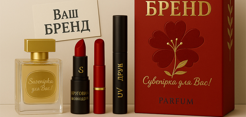 Друк на парфумерній продукції — брендований флакон, упаковка та косметика з логотипом