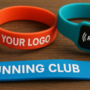 Друк на силіконових браслетах з логотипом та RFID браслет для івентів