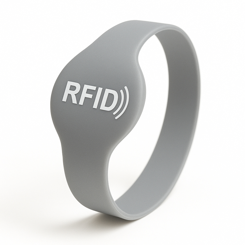 сірі RFID силіконові браслети з логотипом