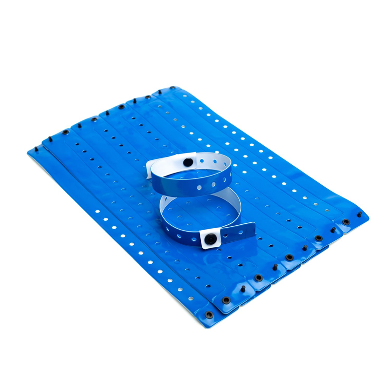 вінілові браслети F-тип з логотипом колір синій