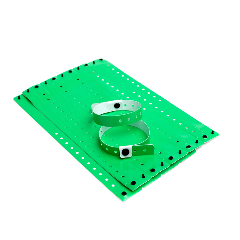 вінілові браслети F-тип з логотипом колір зелений