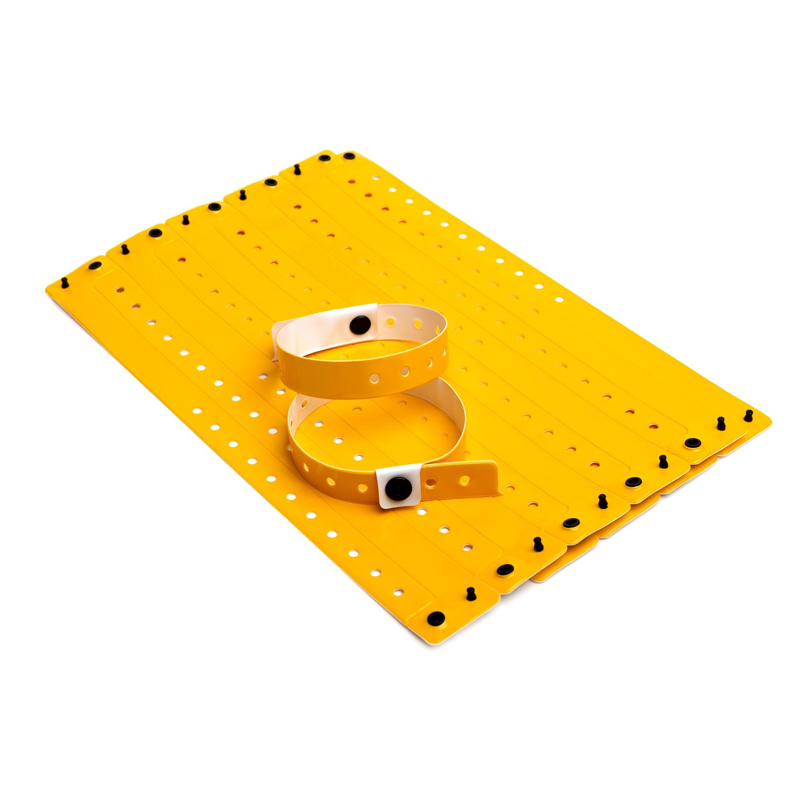 вінілові браслети L-тип з логотипом колір помаранчевий