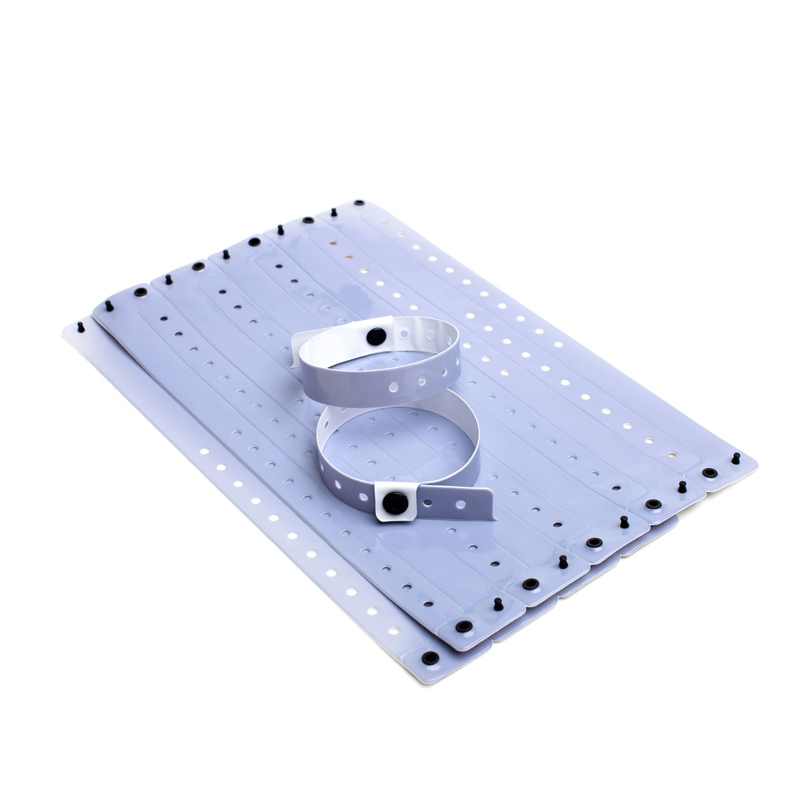 вінілові браслети L-тип з логотипом колір сірий