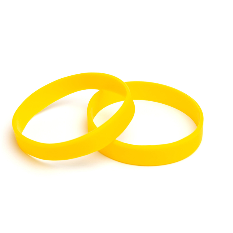 жовті силіконові браслети з логотипом
