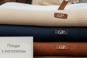 Пледи з логотипом