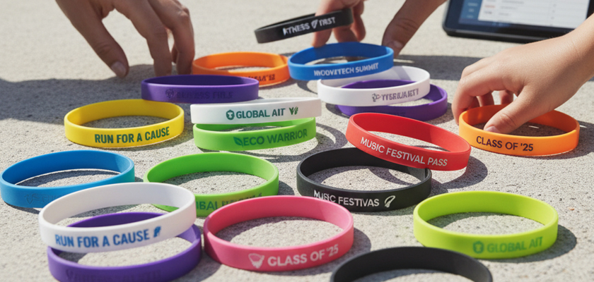 Брендовані силіконові браслети