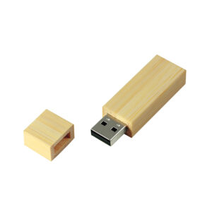 Дерев’яна флешка GOODRAM USB EC005 з логотипом у корпусі з бамбука