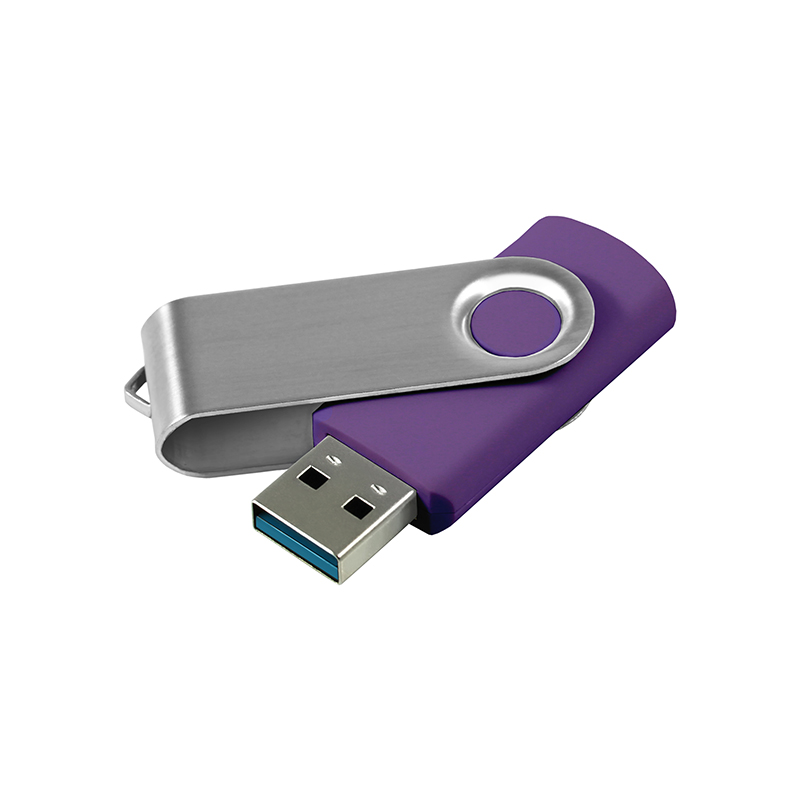 GOODRAM USB TS001 брендована флешка з поворотним корпусом пурпурова