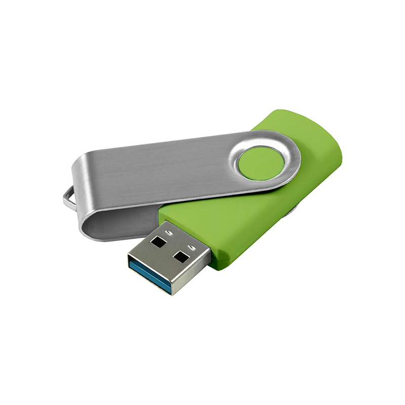 GOODRAM USB TS001 брендована флешка з поворотним корпусом світло-зелена