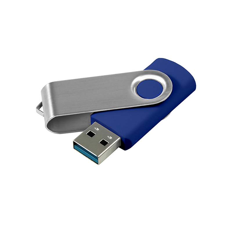 GOODRAM USB TS001 брендована флешка з поворотним корпусом синя