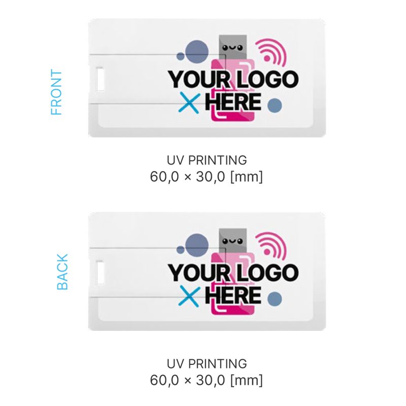 Схема нанесення логотипу на флешку GOODRAM USB CM010